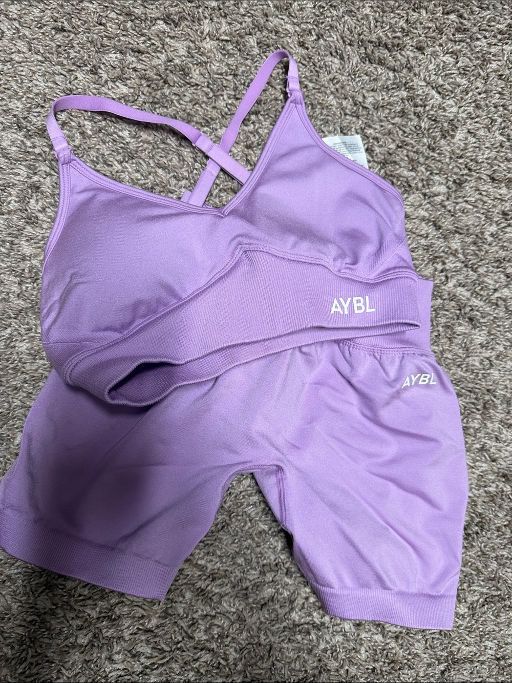 Aybl adapt matching set xs spring lilac